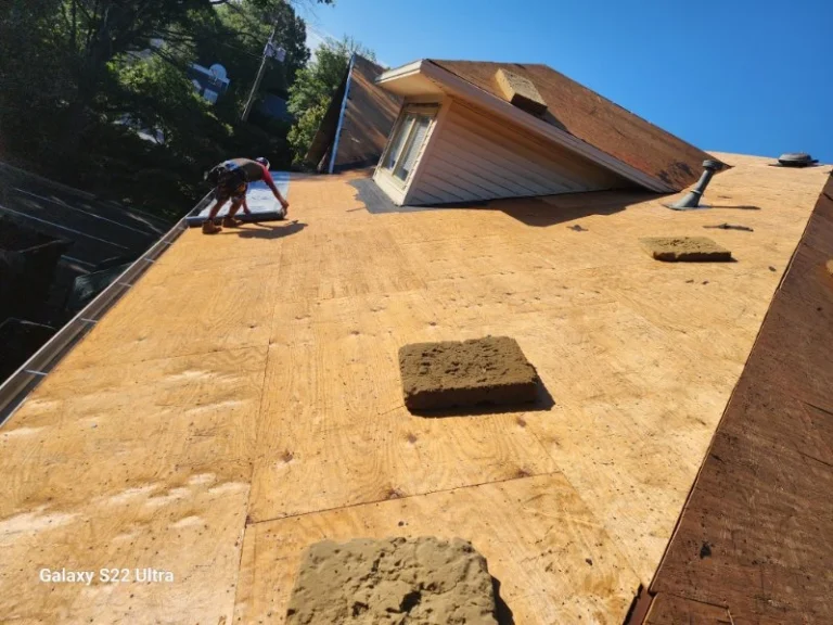 Decking prep & underlayment
